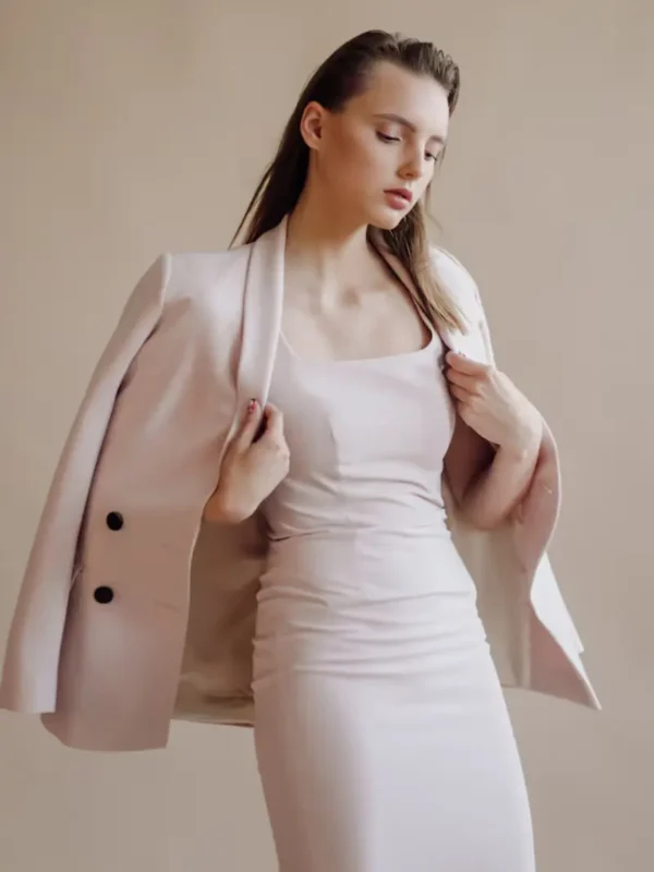 Untitled design (20) Chic Slim Pink Dress